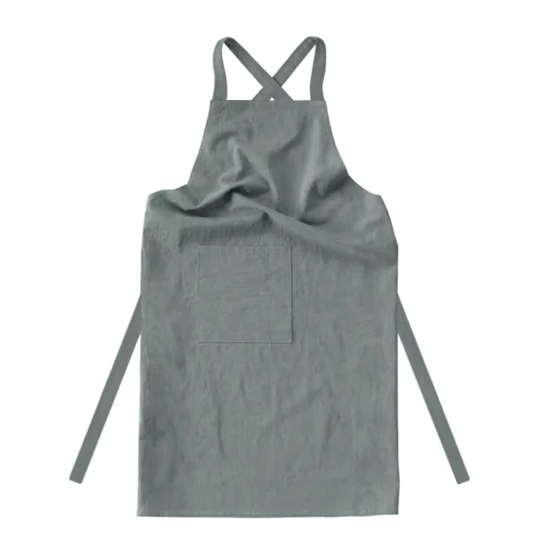 Linen-Cotton-Aprons-Adult-Cross-Strap-Linen-Kitchen-Child-Apron-School-Smock-and-Apron