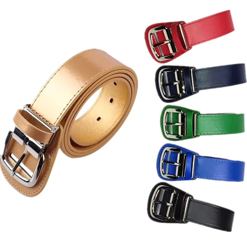 Logo-Custom-PU-Leather-Sports-Team-Strap-Adult-Youth-Men-Women-Unisex-Softball-Adjustable-Baseball-Belt-Uniform-Belt