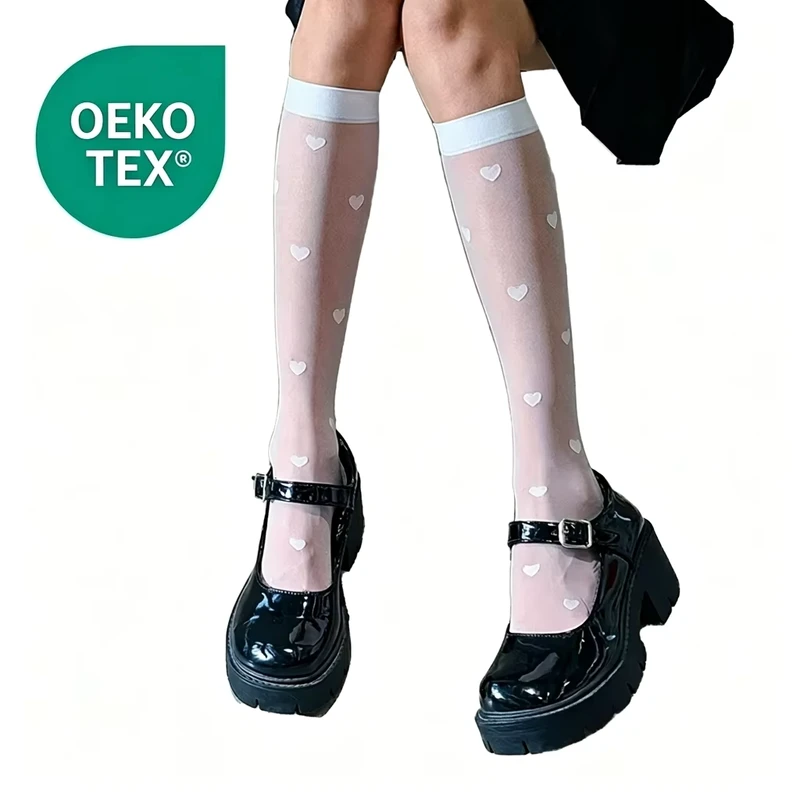Lolita-Nylon-Stockings-Korean-Style-Socks-Heart-Bridesmaid-Gift-Knee-High-Rave-Sweet-School-Photoshoot-Trendy-Summer-Tight