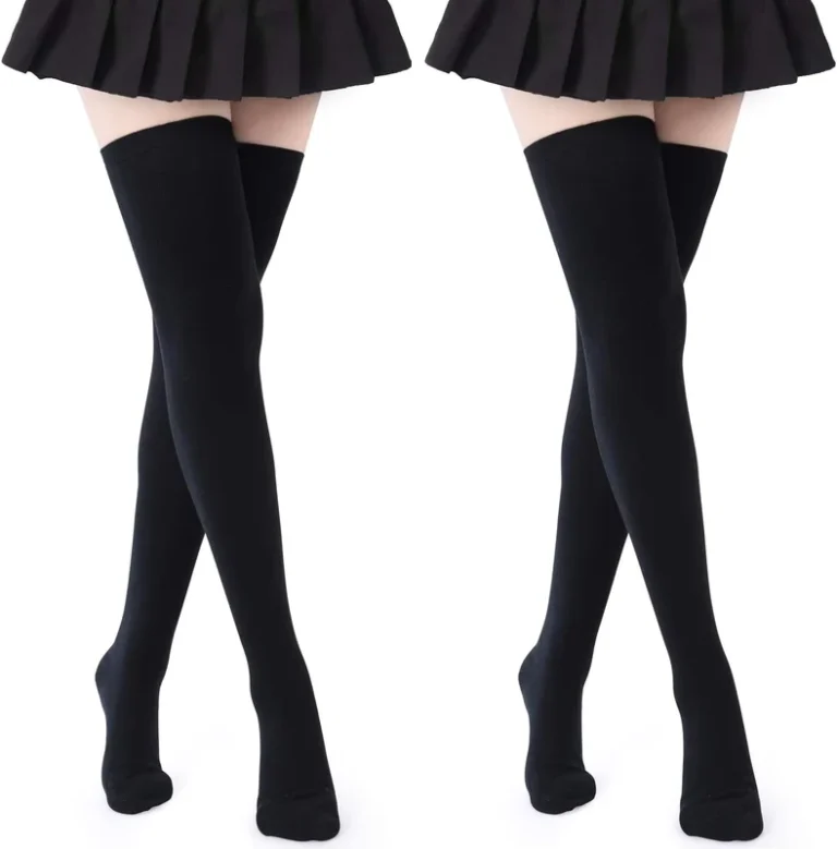Long-Custom-Logo-Rainbow-Colorful-Christmas-Festival-Breathable-Knitted-Cotton-Knee-Socks-School-Uniform-Tube-Socks