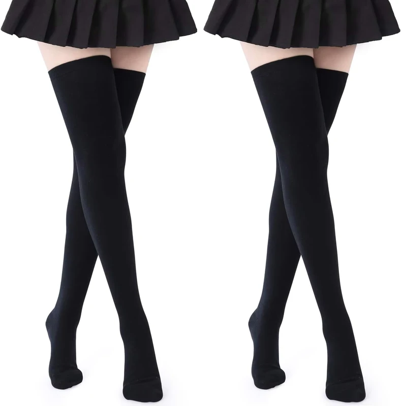 Long-Custom-Logo-Rainbow-Colorful-Christmas-Festival-Breathable-Knitted-Cotton-Knee-Socks-School-Uniform-Tube-Socks