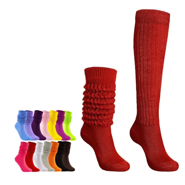 Loose-Ribbed-Crew-Heavy-Pile-Boot-Hosiery-Glitopper-Slouch-Slouchy-Socks-Pack-Knee-High-Scrunch-80s-90s-Stacked-Boot-Socks