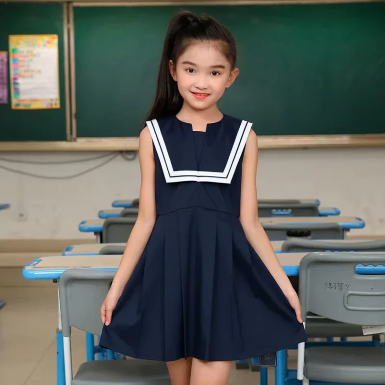 Low-Coustoms-Sailor-Collar-Navy-Sleeveless-Uniforms-School-Kindergarten-Uniform-School-Pleated-Dresses-for-Girls