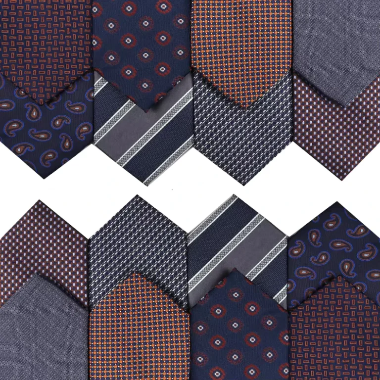 Luxury-Blue-Formal-Mens-Floral-Pattern-Polyester-Neck-Tie-for-School-Uniform