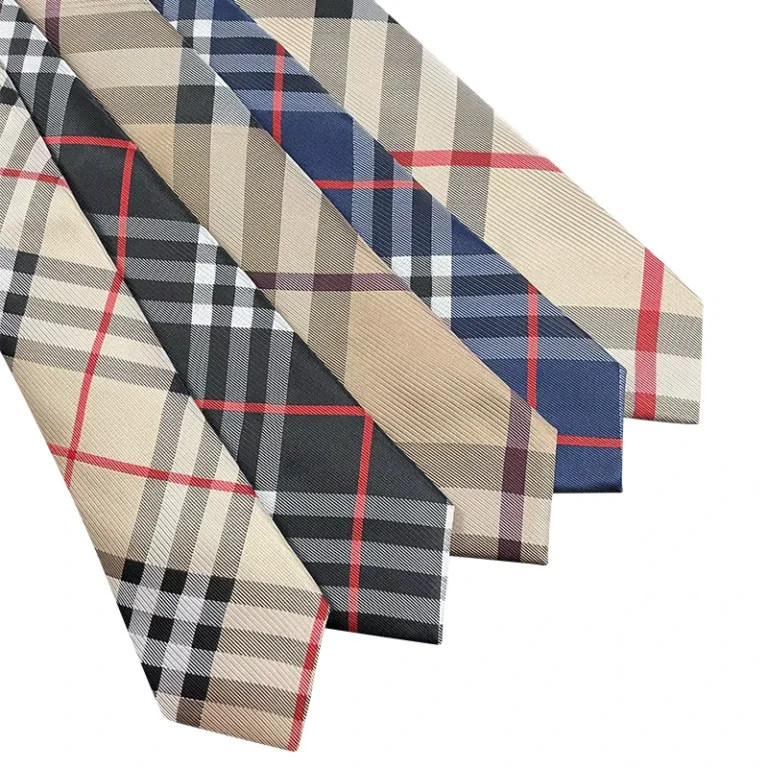 Luxury-Classic-Plaid-Mens-Tie-British-Style-Brown-Checkered-Tie-7cm-Width-Casual-Business-Tie-Fashion-Jacquard-Suit-Necktie