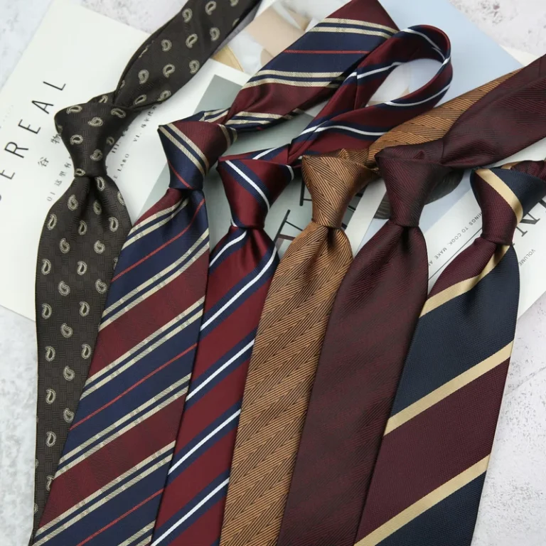 Luxury-Italian-Poly-Silk-Jacquard-Neck-Ties-Custom-Classic-Striped-Mens-Polyester-Business-Style-With-Logo