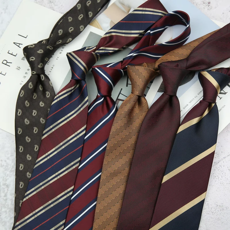 Luxury-Italian-Poly-Silk-Jacquard-Neck-Ties-Custom-Classic-Striped-Mens-Polyester-Business-Style-With-Logo