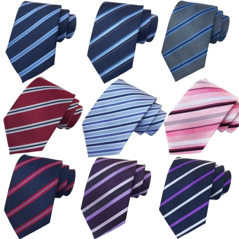 Luxury-Necktie-Mens-Paisley-Stripe-Cravate-Pour-Homme-Polyester-Woven-Neck-Ties-for-Men-Italian