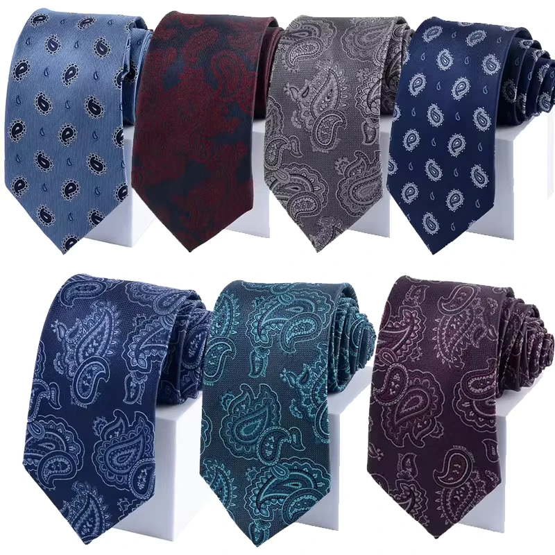 Luxury-Spot-Business-Mens-Necktie-in-Stock-Paisley-Pattern-100-Polyester-Classic-Business-Formal-Tie-for-Unifirm
