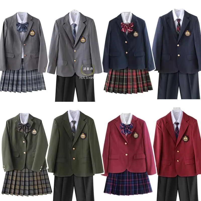 Manufacture-Design-Autumn-Knitted-Primary-School-Girls-Dresses-Japanese-Junior-High-School-Uniform-School-Uniform