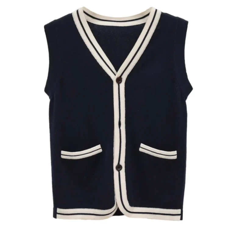 Manufacture-OEM-Primary-High-School-Student-Sleeveless-Sweater-Girls-Vest-School-Uniform