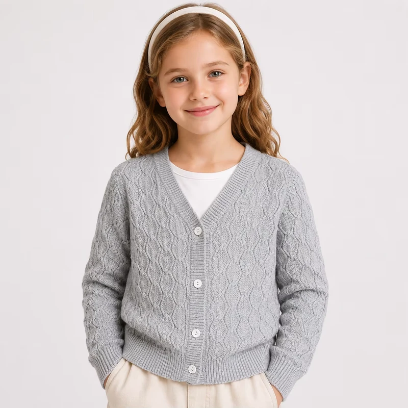 Manufacturer-100-Cotton-Baby-Girls-Cardigan-Sweater-Kids-School-Uniform-Sweater