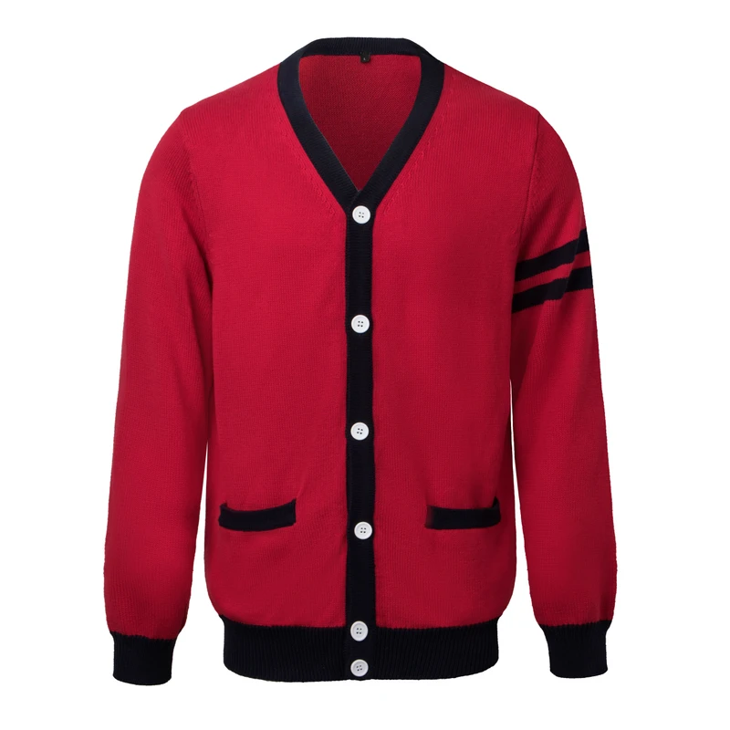 Manufacturer-Custom-Embroidered-Men-Classic-Long-Sleeve-School-Uniform-Knitted-Sweater-Button-V-Neck-Unisex-Cardigan-Sweater