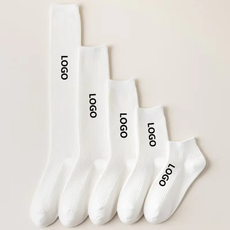 Manufacturer-Custom-Plain-Black-White-School-Long-Uniform-Socks-Cotton-Over-the-Knee-Socks-Thigh-High-Casual-Socks