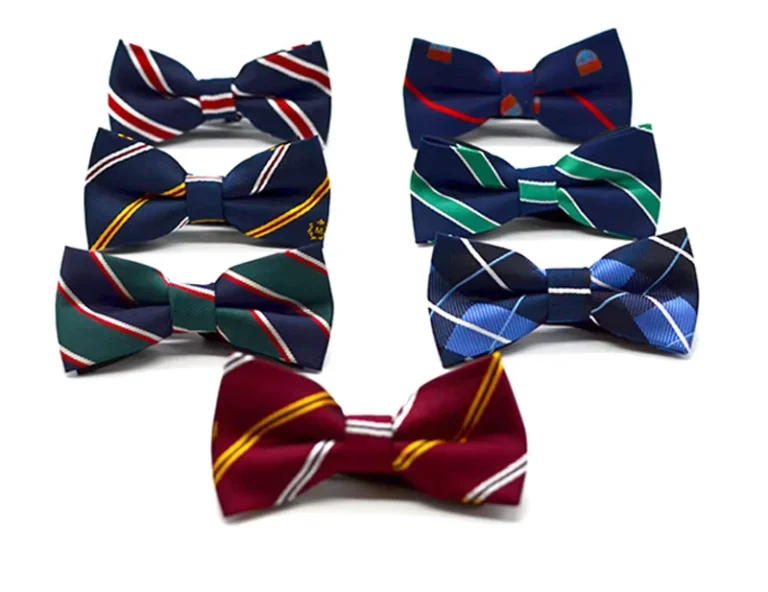 Manufacturers-Childrens-Striped-Bowties-School-Uniforms-Polyester-Bow-Tie-for-Kids