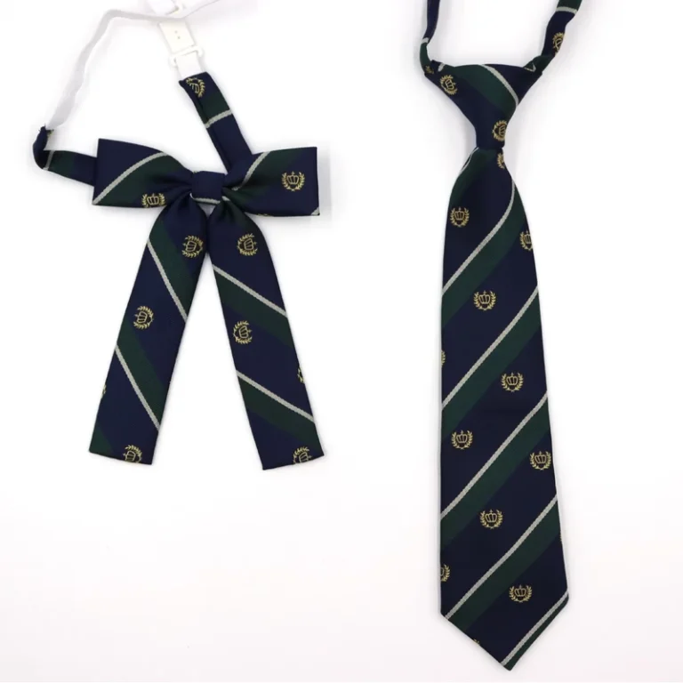 Manufacturers-Spot-Childrens-Student-Necktie-Cravat-Set-School-Style-Uniform-Performance-Tie-Cravat-Set