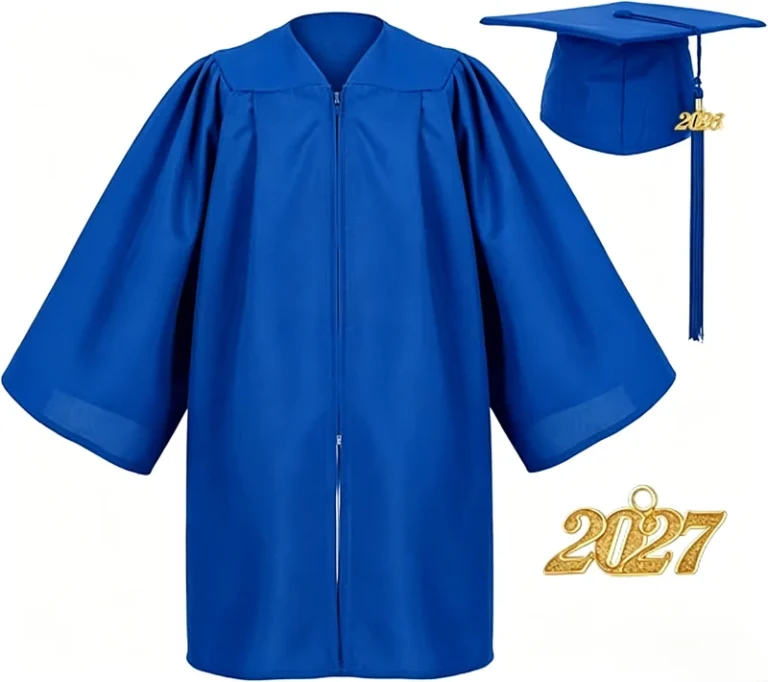 Matte-Woven-Polyester-Graduation-Gown-and-Cap-Set-for-Kids