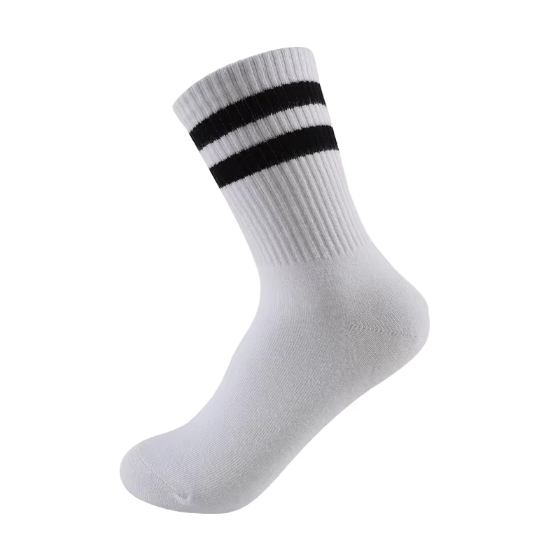 Men-Black-Cotton-Crew-Socks-Breathable-Ribbed-Eco-Friendly-Spring-Custom-Logo-Retro-Casual-Sports-JK-School-Uniform