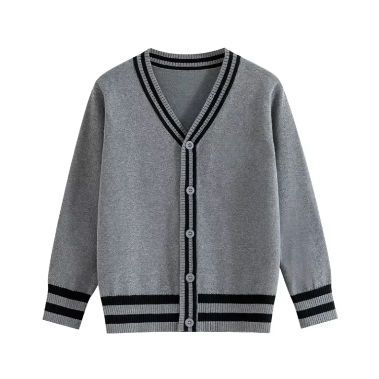 Men-and-Womens-Childrens-Cardigan-Autumn-Baby-Knitted-Sweater-V-neck-School-Uniform-Childrens-School-Attire