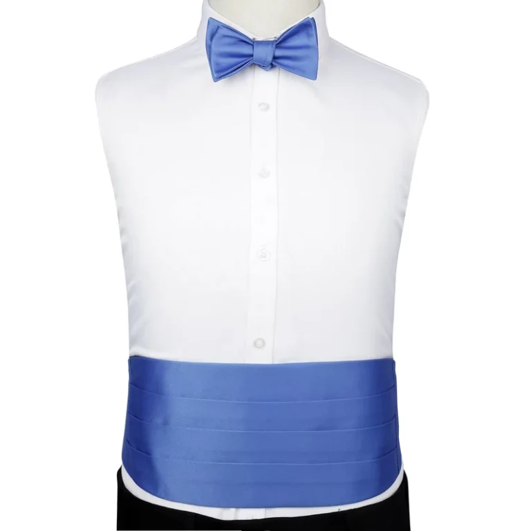 Mens-Blue-Cummerbund-and-Bowtie-Set-for-Tuxedo