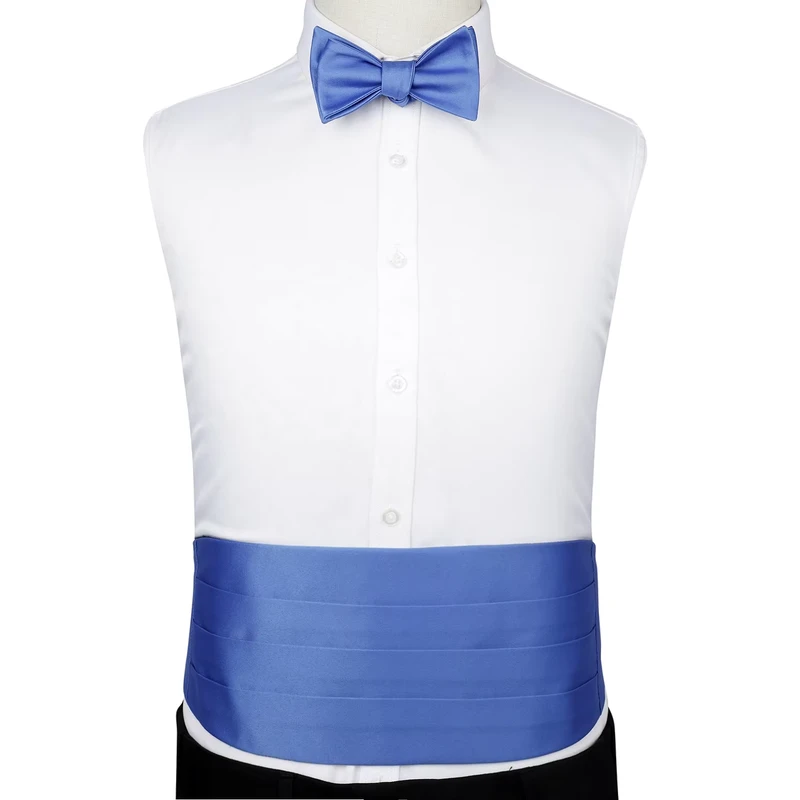 Mens-Blue-Cummerbund-and-Bowtie-Set-for-Tuxedo