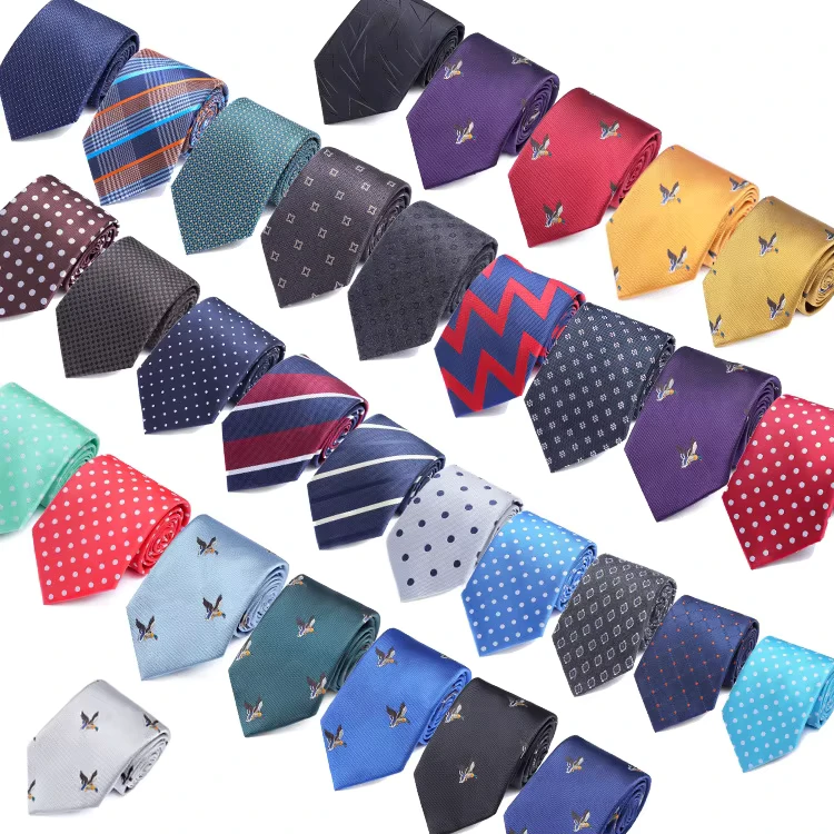 Mens-Business-Polyester-Tie-Professional-Wedding-Best-Man-Groom-Fashion-Non-Ironing-Striped-Plaid-Neckties-148-8cm