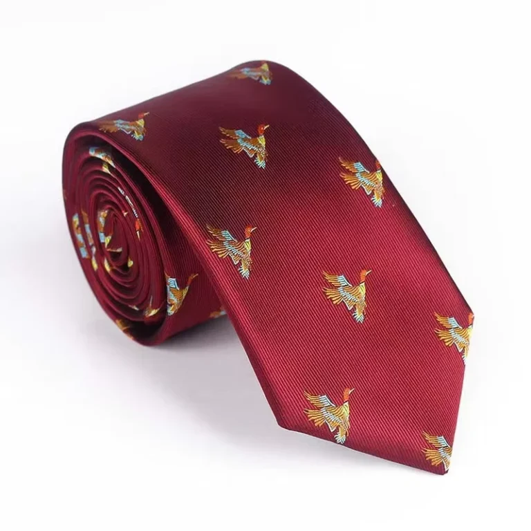 Mens-Cartoon-Animal-Jacquard-Woven-Polyester-Slim-Casual-Tie-Anti-Pilling-Eco-Friendly-Durable-for-Wedding-School-Uniform