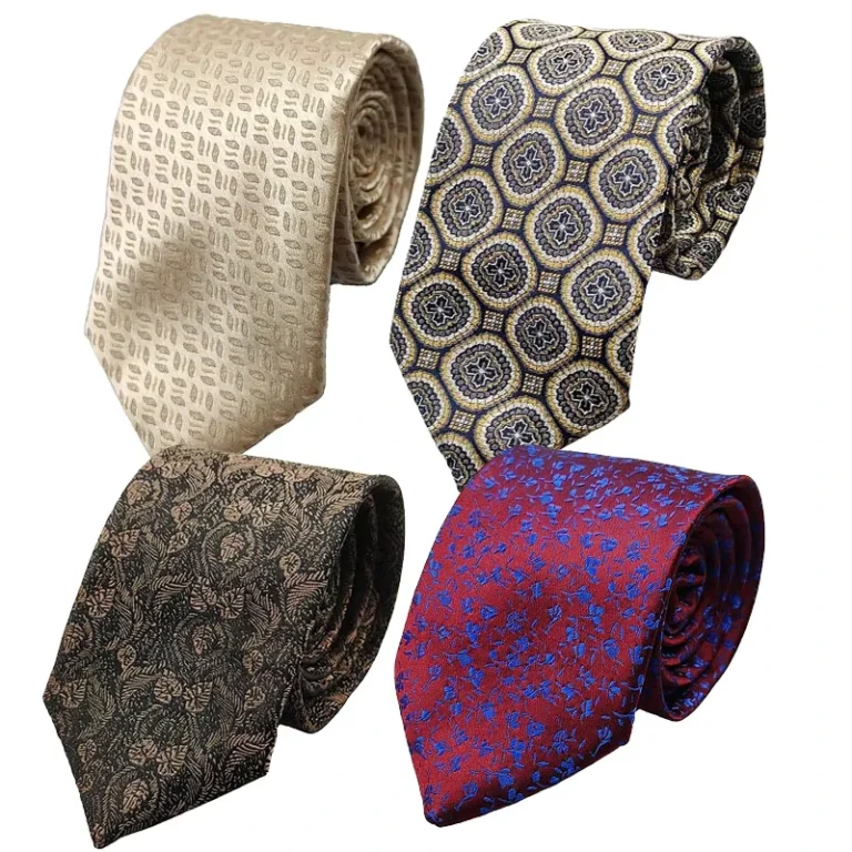 Mens-Casual-Geometric-Figure-Necktie-Polyester-Jacquard-Woven
