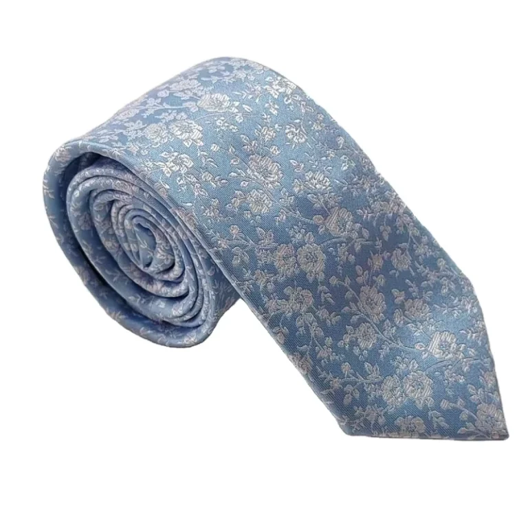 Mens-Casual-Sky-Floral-Necktie-Polyester-Jacquard-Woven