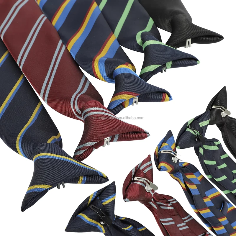 Mens-Clip-on-Ties-Solid-Color-Clip-on-Neckties-Pre-tied-Wide-Stripe-Neckties-for-Wedding-Office-School-Uniform