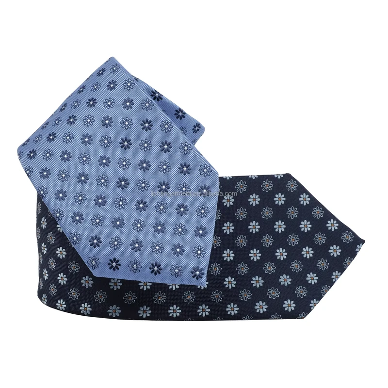Mens-Custom-Logo-Formal-Jacquard-Floral-Pattern-Durable-Polyester-Neck-Ties-for-School-Uniform