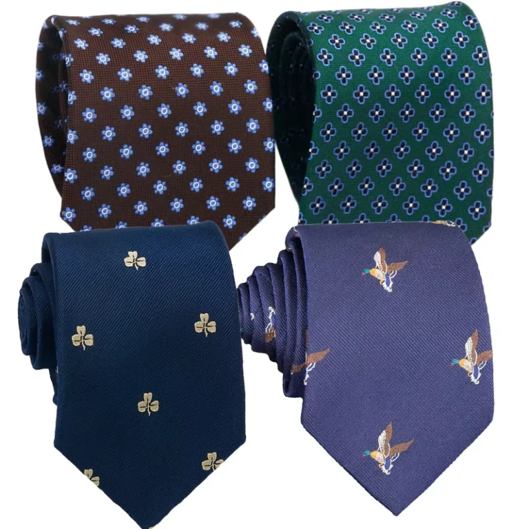 Mens-Custom-Pattern-Fashion-Necktie-100-Polyester-Woven-Necktie-for-Office-Workers