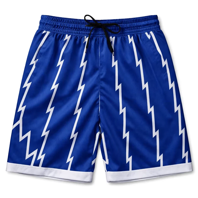 Mens-Custom-Sublimated-Print-100-Polyester-Basketball-Shorts-Elastic-Mid-Waist-Quick-Dry-Breathable-Eco-Friendly-Anti-Uv-Front