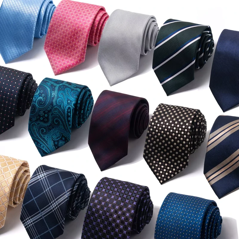 Mens-Formal-Business-Professional-Flower-Pattern-Polyester-Tie-Wedding-Gift-Accessory