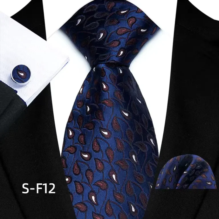 Mens-Formal-and-Casual-Business-Dress-Tie-Polyester-Floral-and-Paisley-Print-for-Weddings-and-Parties
