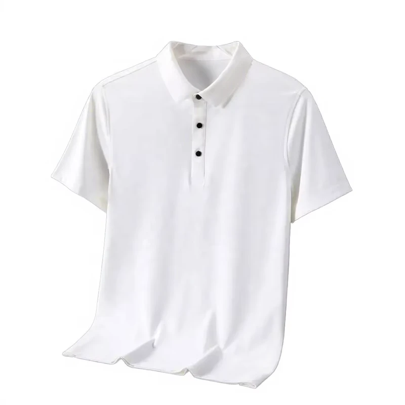 Mens-Ice-Silk-Short-Sleeve-Polo-Shirt-Solid-Color-Logo-Custom-Print-Summer-Breathable-Workwear-Sports-Training-Casual