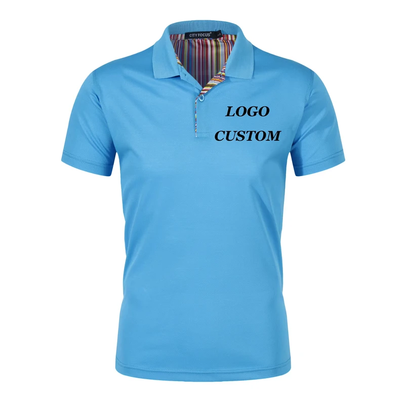 Mens-Polo-Shirts-100-Polyester-Comfortable-Soft-Style-Short-Sleeve-Customized-With-School-Logo