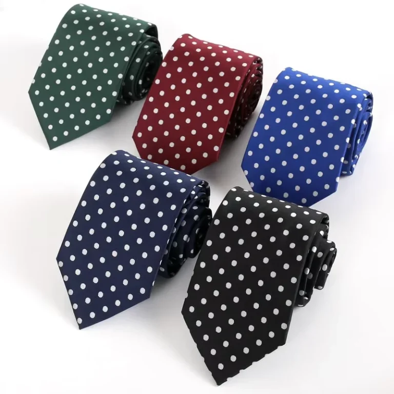 Mens-Polyester-Dot-Neck-Tie-Yellow-Dotted-Tie