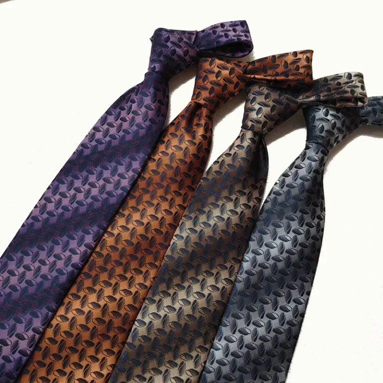 Mens-Polyester-Floral-Stripe-Jacquard-Woven-Necktie-Design-Solid-Colour-Microfiber-Design-Mens-Necktie