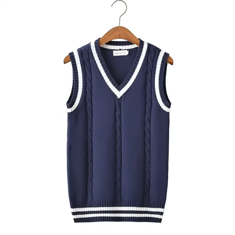 Mens-Preppy-Style-Students-Vests-Autumn-Winter-Plus-Velvet-V-neck-Striped-Sleeveless-Knitted-Anti-Shrink-Breathable