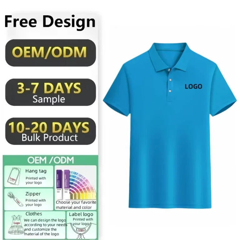 Mens-Pure-Cotton-Collared-Polo-Shirts-Custom-Made-Short-Sleeved-T-Shirts-Breathable-Work-Clothes-School-Uniforms-Printed