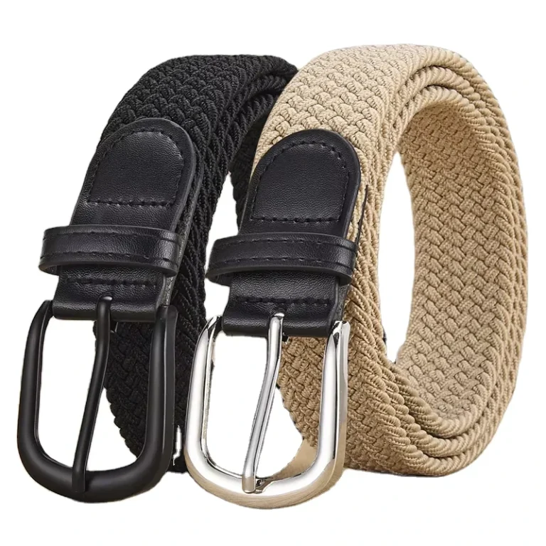 Mens-and-Womens-Woven-Canvas-Belt-Elastic-Free-Punch-Korean-Version-for-Students