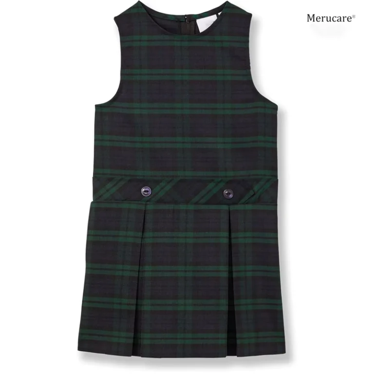 Merucare-Primary-School-Sleeveless-Drop-Waist-Jumper-Pinafore-Classroom-School-Uniforms-School-Uniform-Girls-Jumper-Top-of-Knee