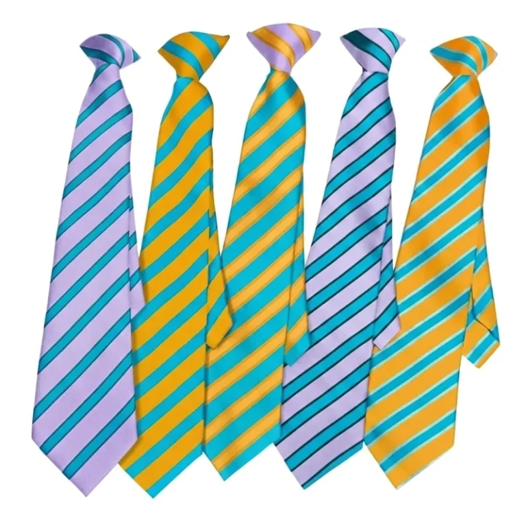 Microfiber-Jacquard-Woven-Necktie-Quality-Striped-Kids-Clip-on-Ties-Durable-Uniform-Tie-for-School
