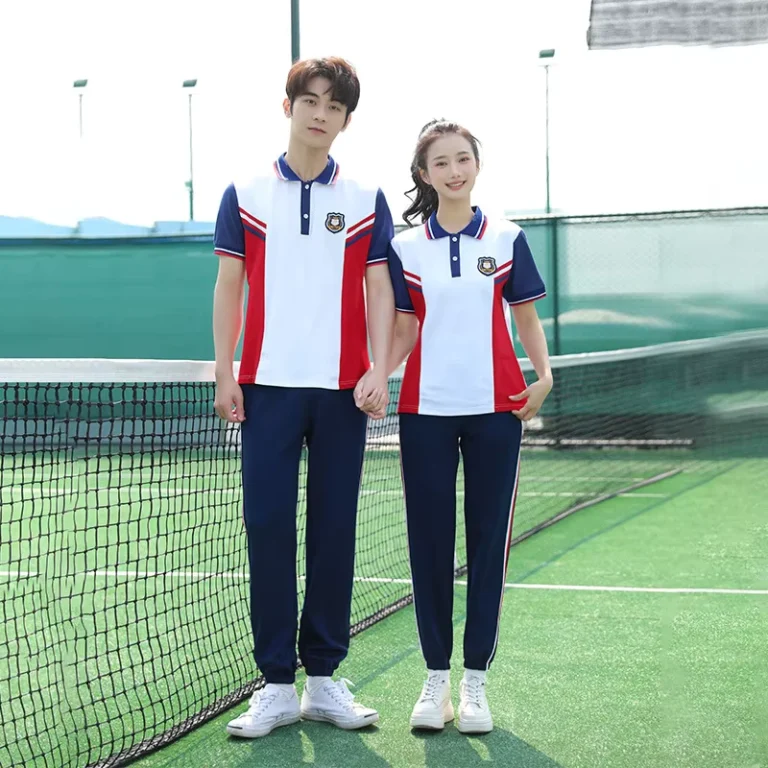 Middle-School-Student-Uniform-Suit-College-Style-Class-Uniform-Summer-Sports-Polo-Shirt-and-Pants