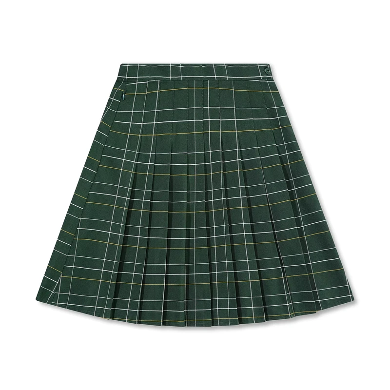 Middle-School-Uniform-Student-Clothing-Checked-Skirt-With-Adjustable-Waist-Pleats-Green-Pleated-Skirt-for-Girls-Student