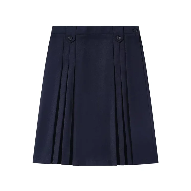 Middle-School-Uniform-Student-Clothing-Waer-Checked-Skirt-With-Adjustable-Waist-Pleats-Pleated-Skirt-for-School-Girls