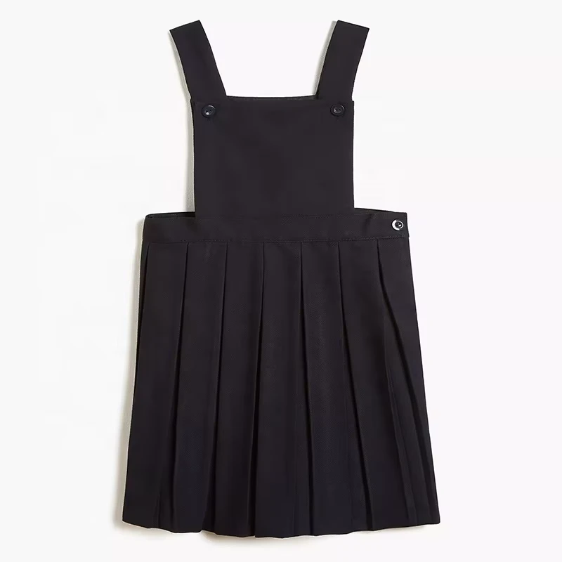 Modern-Kids-School-Uniforms-Set-Black-Jumper-Dress-School-Wear-for-Primary-Teen-Girls-School-Uniform
