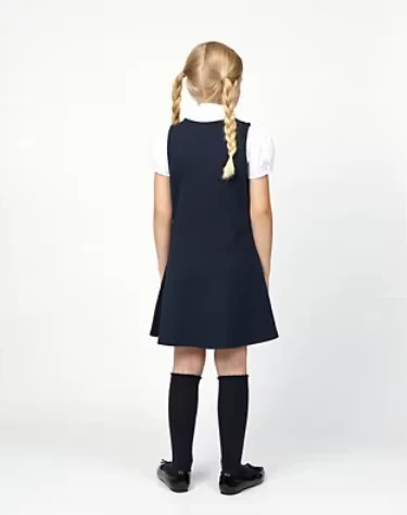 Modern-School-Uniform-Designs-Girls-Pinafore-Dress-Children-for-Girls-Zingham-Checked-School-Dress-Black-Sweater-Uniform-School