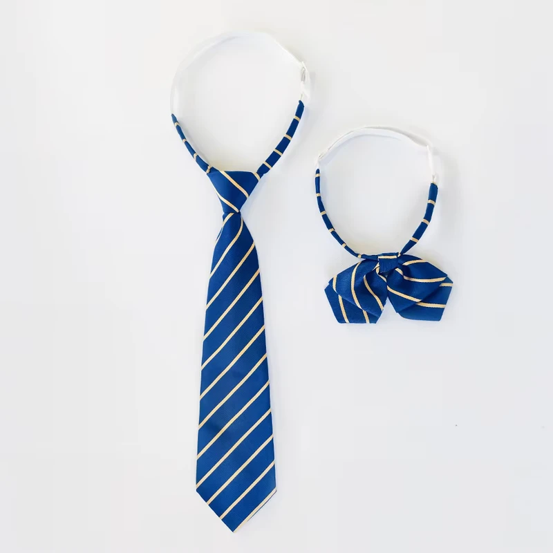 Multi-color-Fun-John-Unisex-Children-School-Uniform-Boys-Girls-Adjustable-Stripe-Polyester-Neck-Tiebow-for-School-Kids-Made